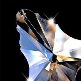 ヨーロピアン クリスタル シャンデリア コニャック カラー シーリング ライト 40 個