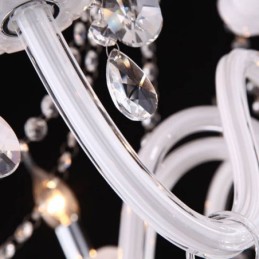 ヨーロッパのクリスタルシャンデリアユニークな白翡翠ペンダントライト