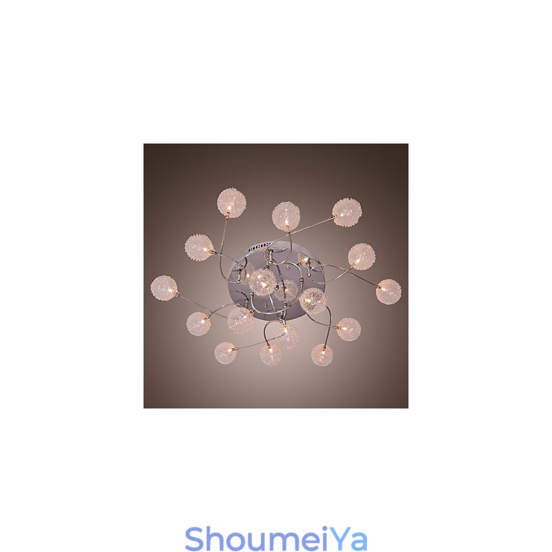 G4 アイアン フラッシュマウント ライト、アルミシェード付き