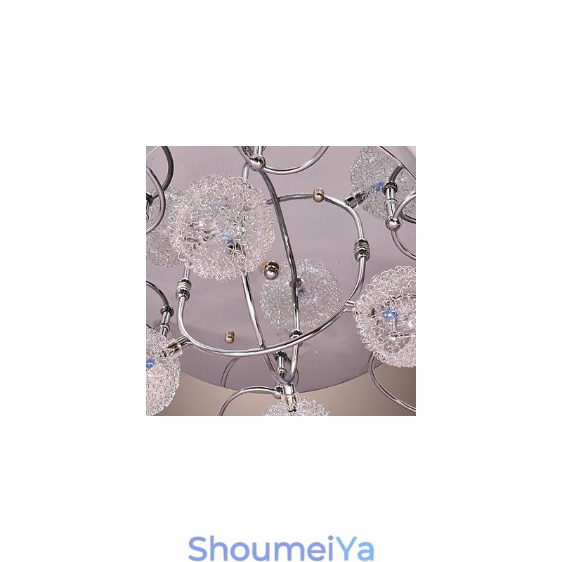 G4 アイアン フラッシュマウント ライト、アルミシェード付き