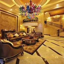 カラフルなヨーロピアンスタイルのシャンデリア高級ペンダントライト