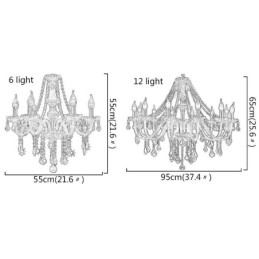 ヨーロッパのクリスタルシャンデリア高級アンバーカラーペンダントライト