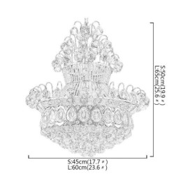 モダン ゴールド エンパイア シャンデリア シンプル クリスタル ペンダント ライト