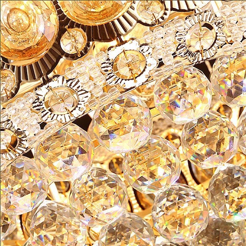 モダン ゴールド エンパイア シャンデリア シンプル クリスタル ペンダント ライト