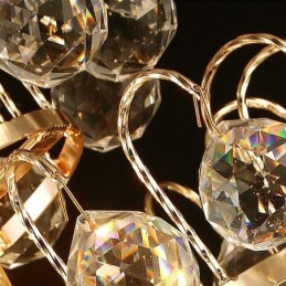 モダン ゴールド エンパイア シャンデリア シンプル クリスタル ペンダント ライト