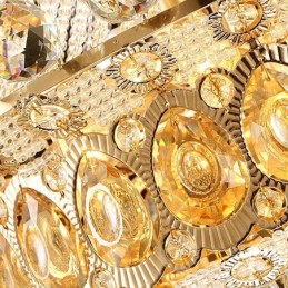 モダン ゴールド エンパイア シャンデリア シンプル クリスタル ペンダント ライト