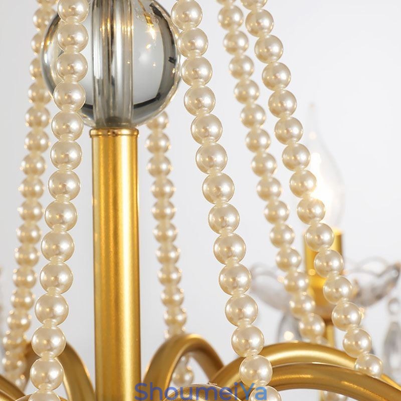 アメリカンクリスタルペンダントライトカントリースタイルクリエイティブアイアンアートシーリングライト