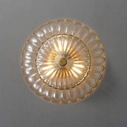 モダンなフラッシュマウント ロータスベース シーリングライト