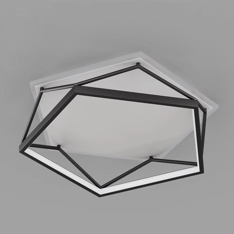 フラッシュマウント中空立体天井ライト 55cm