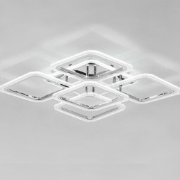 フラッシュマウント クローム アクリル スクエア シーリング ライト 5 ライト