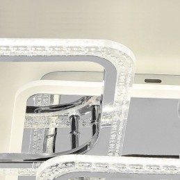 フラッシュマウント クローム アクリル スクエア シーリング ライト 5 ライト