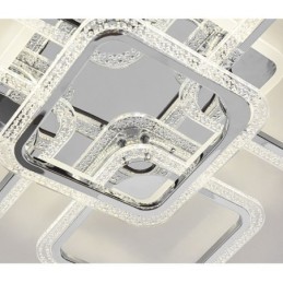 フラッシュマウント クローム アクリル スクエア シーリング ライト 5 ライト