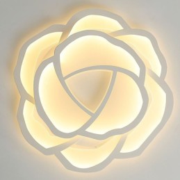 フラッシュマウントモダンシンプルローズアクリルシーリングライト52cm