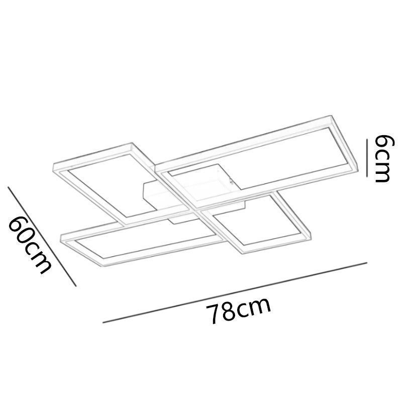 フラッシュマウントモザイク幾何学スクエア天井照明器具