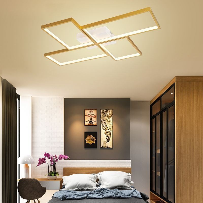 フラッシュマウントモザイク幾何学スクエア天井照明器具