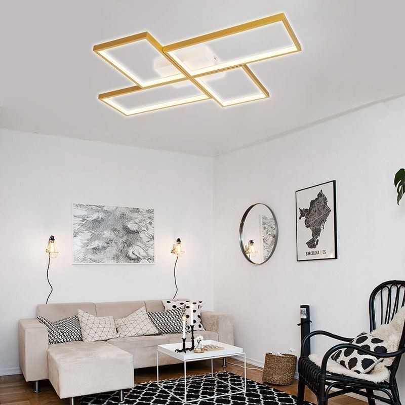 フラッシュマウントモザイク幾何学スクエア天井照明器具