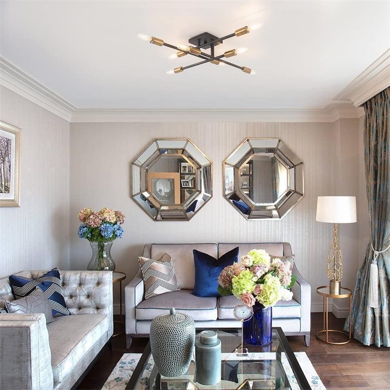 カントリー レトロ フラッシュマウント アメリカン インダストリアル スタイル 装飾天井ライト