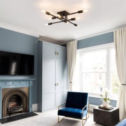 カントリー レトロ フラッシュマウント アメリカン インダストリアル スタイル 装飾天井ライト