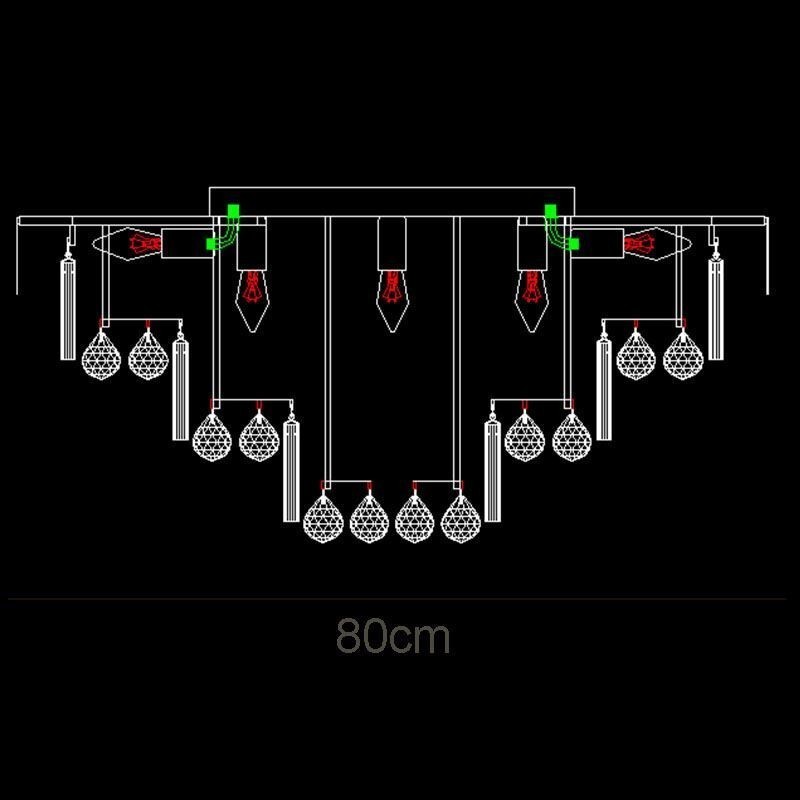 クリスタル フラッシュマウント ラウンド クリスタル シーリング ランプ リモコン付き 80CM
