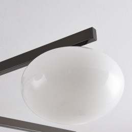 北欧ガラス フラッシュマウント クリエイティブ 錬鉄製天井照明