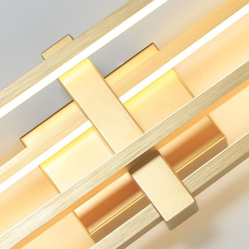 ミニマリスト フラッシュマウント アルミアート 幾何学的スクエア シーリングライト