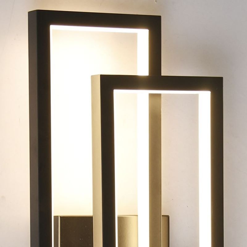 ミニマリスト フラッシュマウント アルミアート 幾何学的スクエア シーリングライト