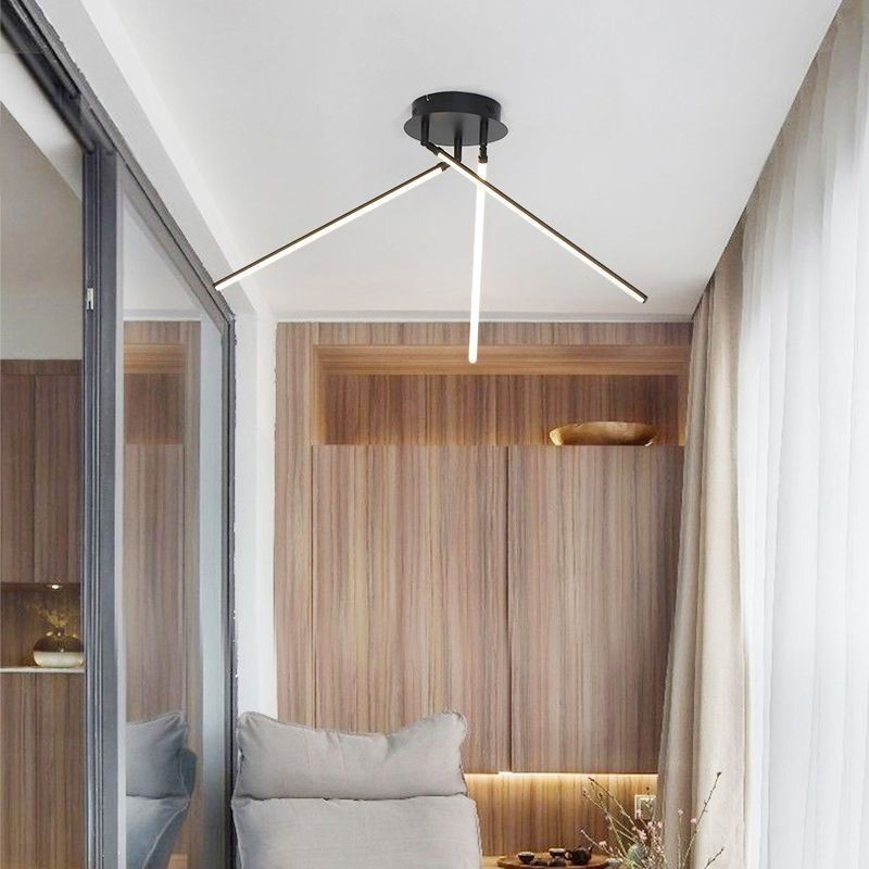 クリエイティブなフラッシュマウントアルミアート風車天井ランプ