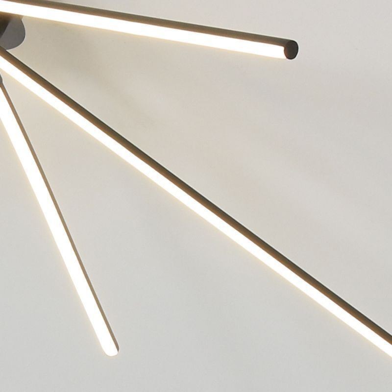 クリエイティブなフラッシュマウントアルミアート風車天井ランプ