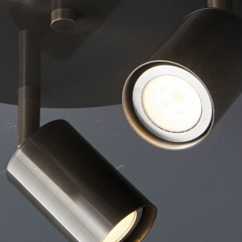 モダンなフラッシュマウント ゴールデンブラック フラッシュマウント 3 ライト付き 銅製アート ホーム照明