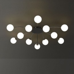 モダンなフラッシュマウントブラック天井ライト装飾照明器具