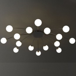 モダンなフラッシュマウントブラック天井ライト装飾照明器具