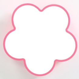 漫画の天井ライト モダンフラワー フラッシュマウント