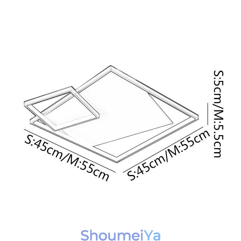 モダンな天井ランプ スクエア 屋内用スマート照明器具