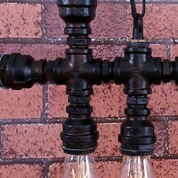 ヴィンテージ ペイント メタル シャンデリア