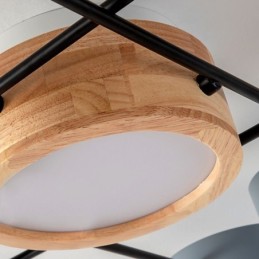 モダンな分子形状のアクリル製天井ランプ