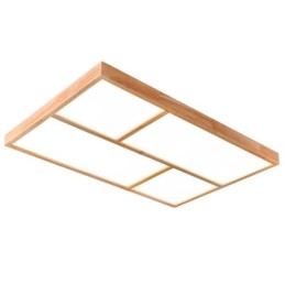 モダンな天井ライト ミニマリスト ウッドスタイル フラッシュマウント天井照明器具