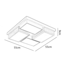 モダンな天井ライト 幾何学的な木製天井ランプ