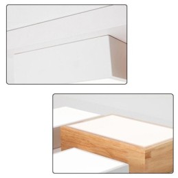 モダンな天井ライト 幾何学的な木製天井ランプ