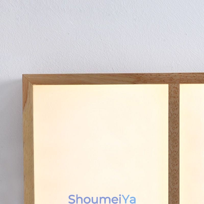 日本のアクリル製天井ライト 幾何学的な木製天井ランプ