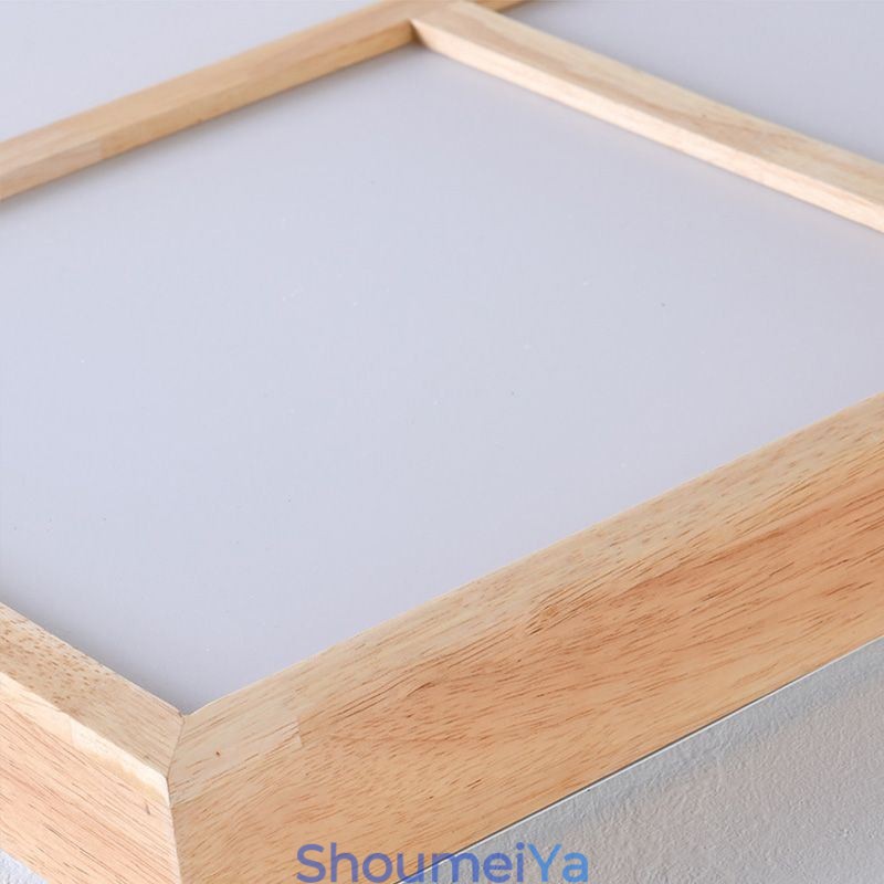 日本のアクリル製天井ライト 幾何学的な木製天井ランプ