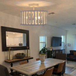 3 ライト天井照明 木製ビーズ天井ランプウェイ 玄関ホール