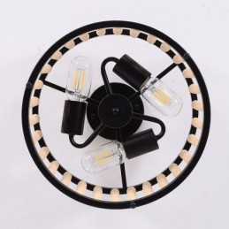 3 ライト天井照明 木製ビーズ天井ランプウェイ 玄関ホール