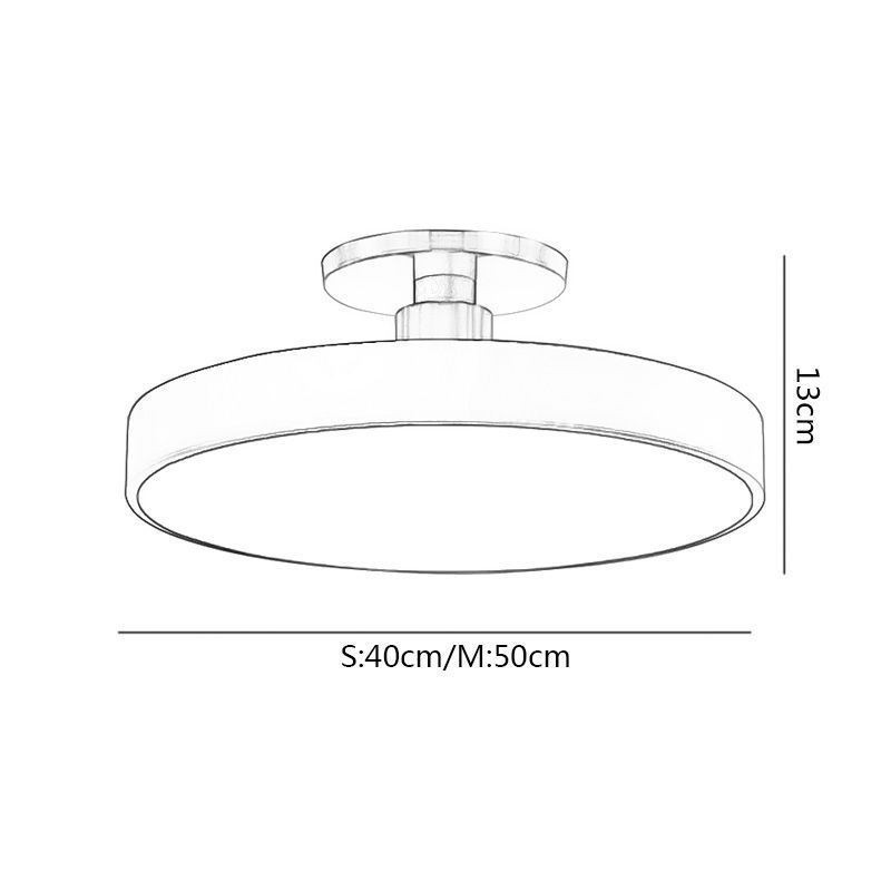 モダンな丸型天井ライト アクリル製天井ランプ
