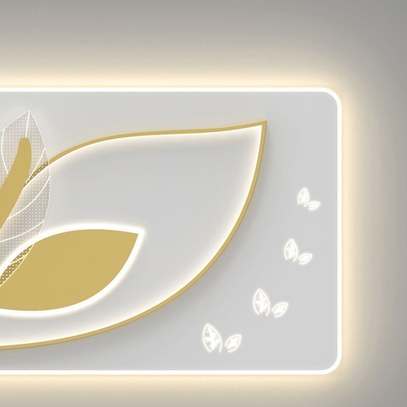 高級天井ランプ クリエイティブな葉のデザイン天井ライト