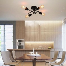 フラッシュマウント天井照明器具 4 ライトソケット