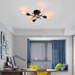 フラッシュマウント天井照明器具 4 ライトソケット