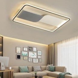 モダンな天井照明器具 長方形 フラッシュマウント 天井ランプ 90*60cm