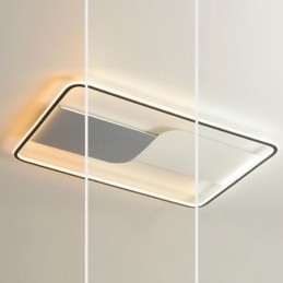 モダンな天井照明器具 長方形 フラッシュマウント 天井ランプ 90*60cm