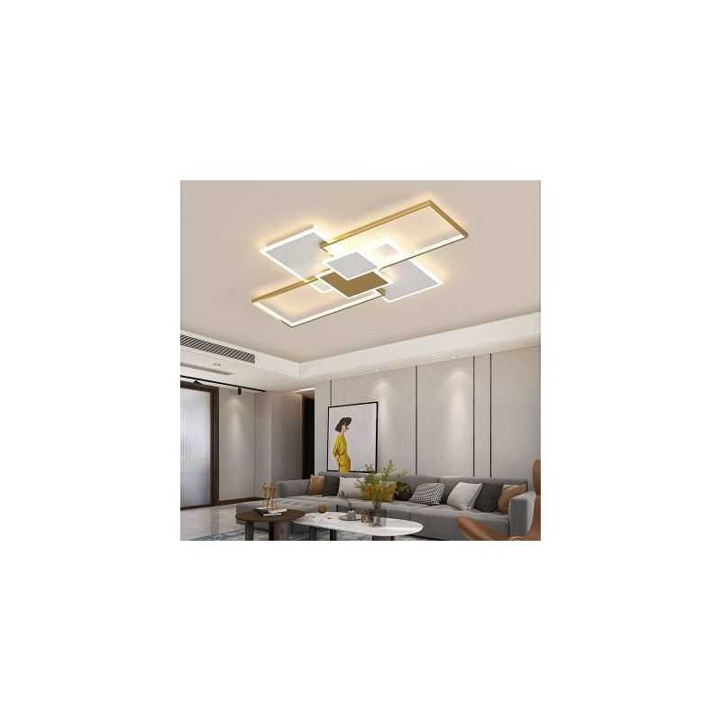 モダンな天井ランプ スクエアアクリル フラッシュマウント 天井照明器具