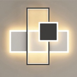 モダンな天井ランプ スクエアアクリル フラッシュマウント 天井照明器具